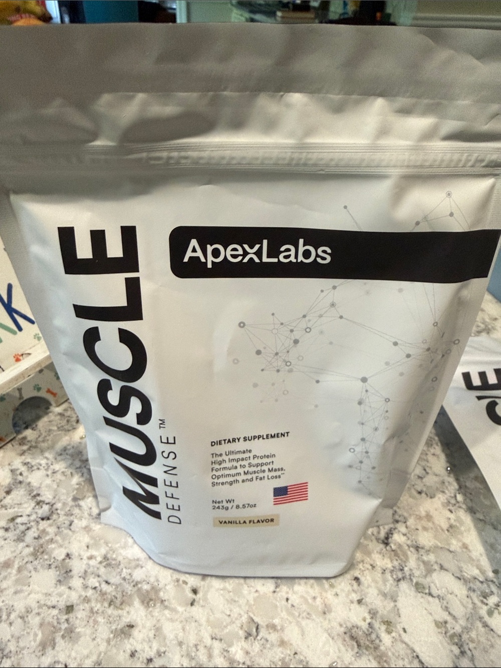 Apex labs Muscle Defense Vanilla Protein Powder